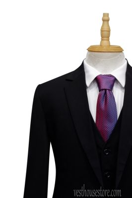 Bộ Suit Đen Trơn Thanh Lịch V1NGANG-ĐEN12